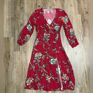 Mango • Floral Midi Dress